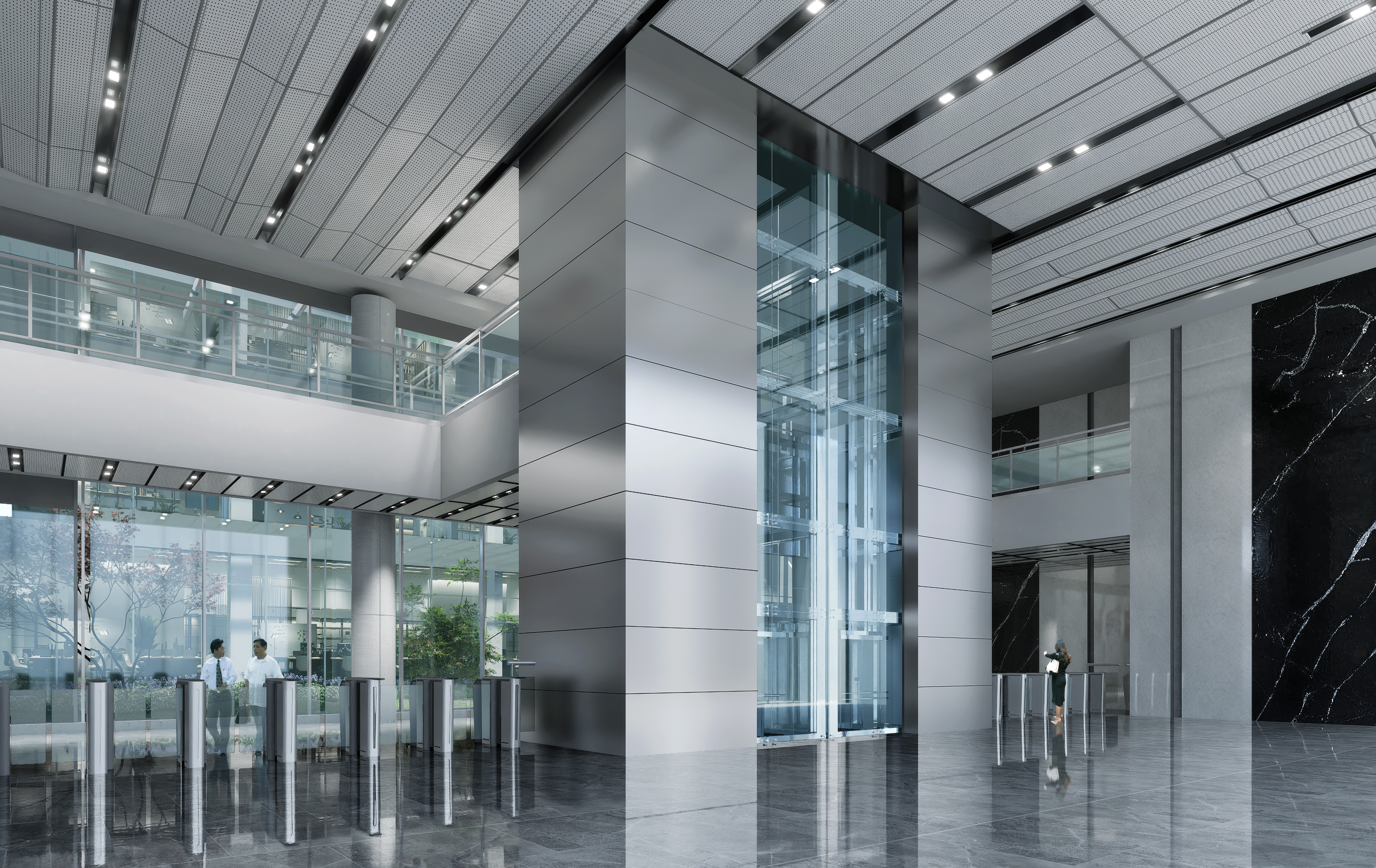 Modern Office Atrium & Lobby Design - image 2