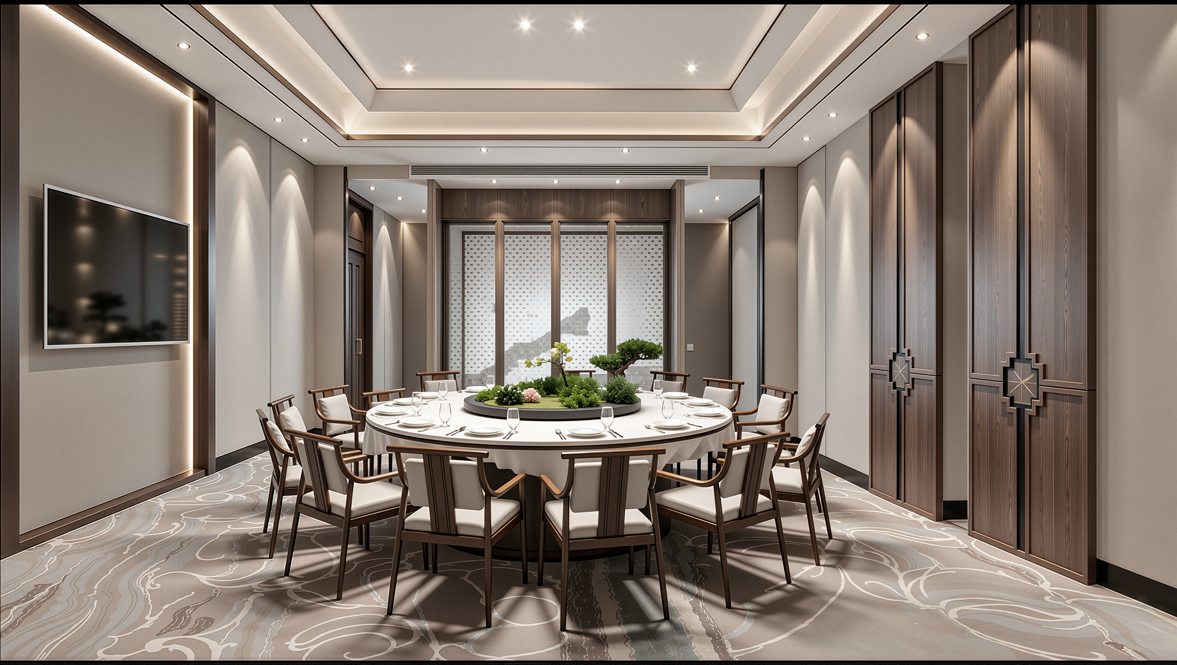 Modern Private Dining Room Design