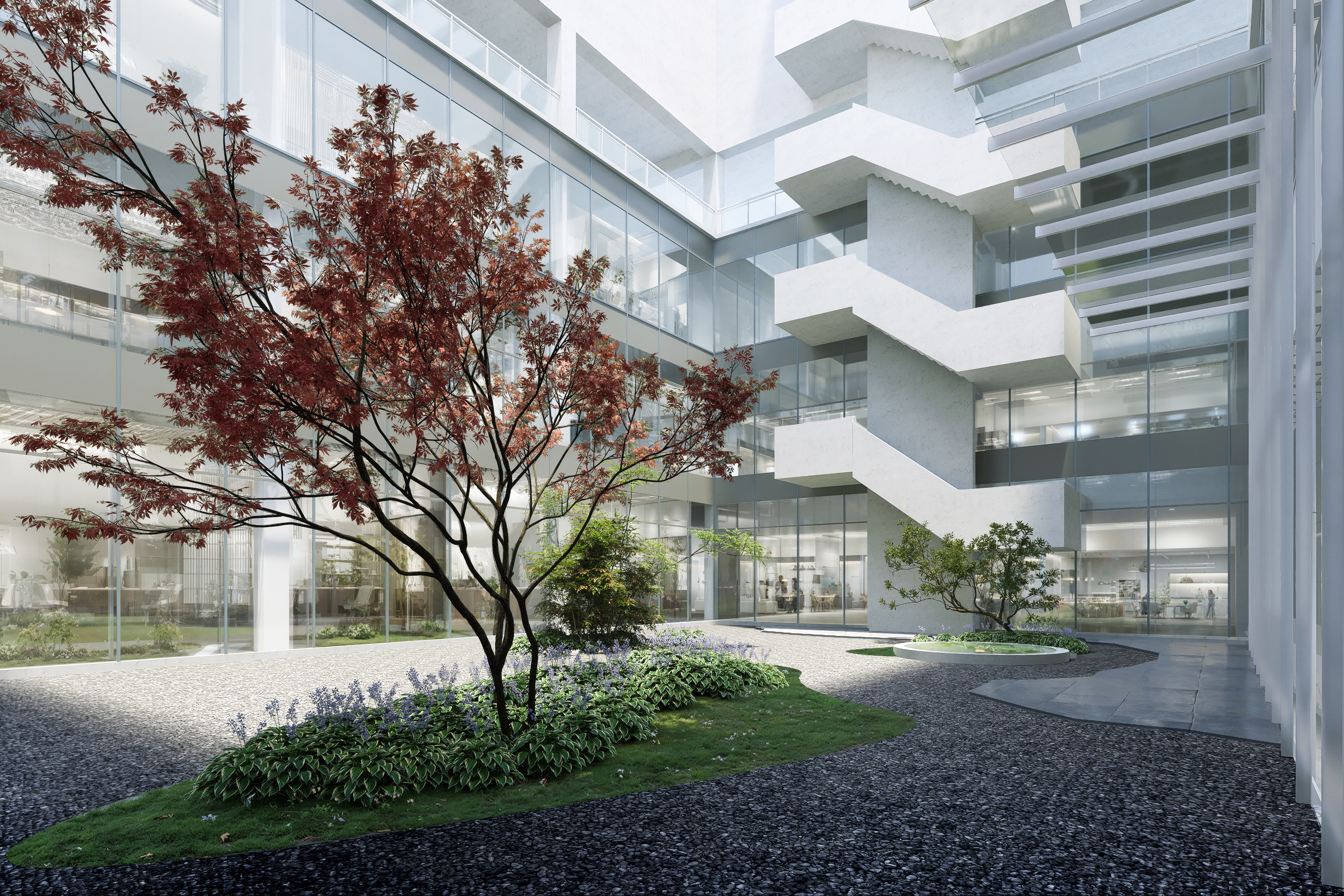 Modern Office Atrium & Lobby Design