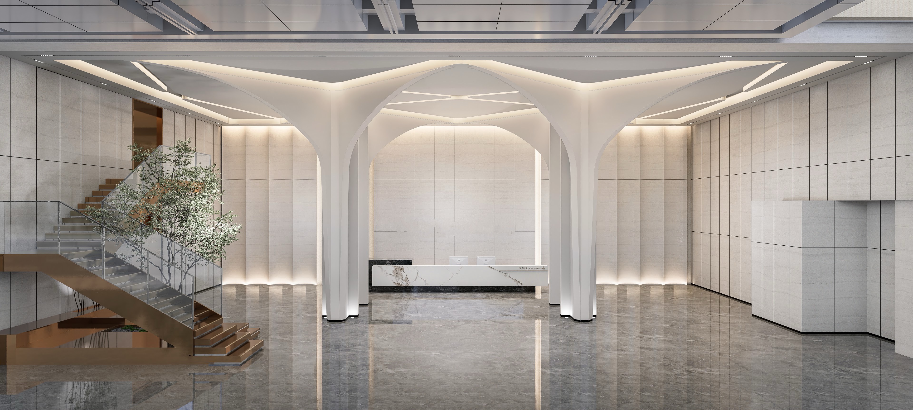 Abstract architectural background